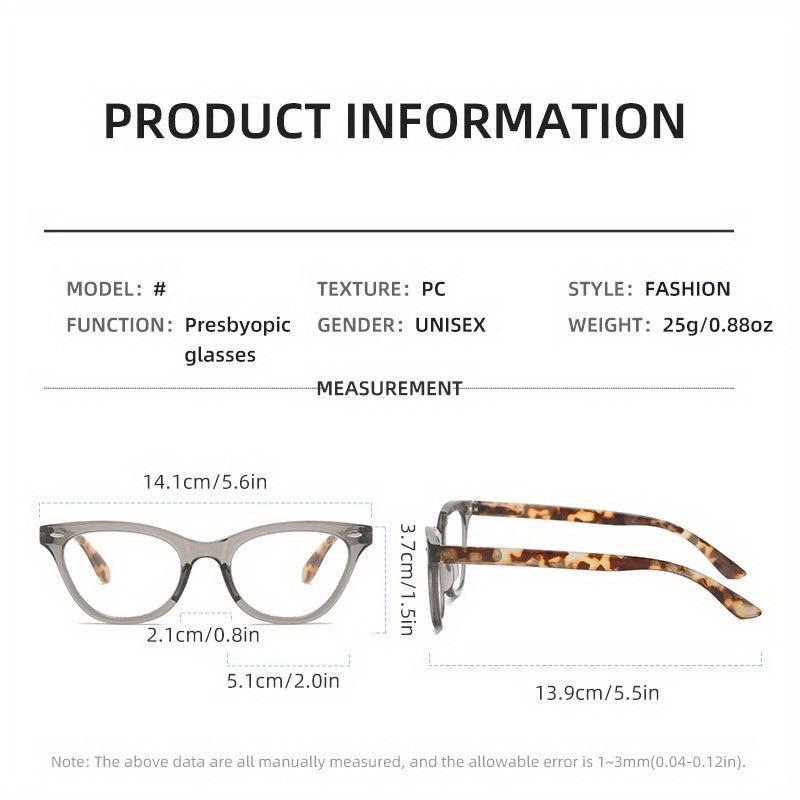 Colorful Butterfly Frame Spring Hinges Presbyopia Corrective Eyeglasses
