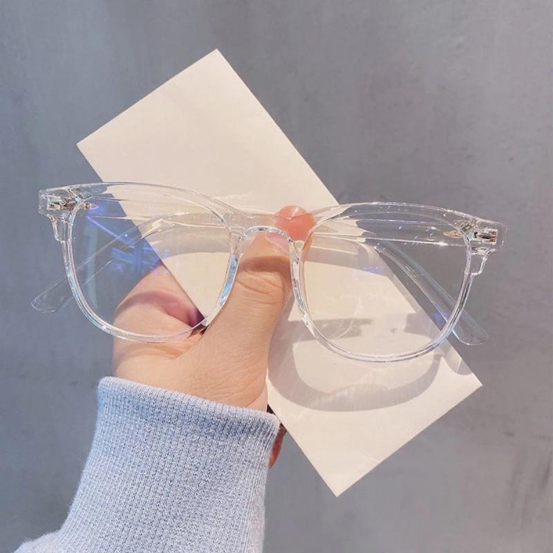Vintage Oval Frame Light Blocking Eyeglasses