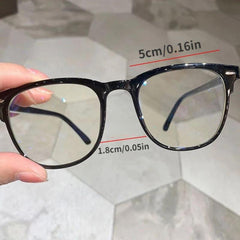 Vintage Oval Frame Light Blocking Eyeglasses