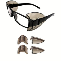 Safety Glasses Side Shields Large Slip On Fits Eyeglasses Frames