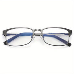 Light Blocking Glasses Rectangular Frame Computer Glasses Spring Hinge