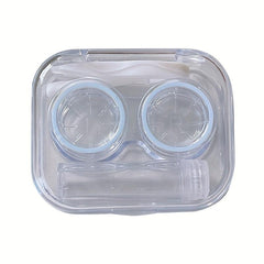 Portable Transparent Lens Case Double Box Easy Open Cover