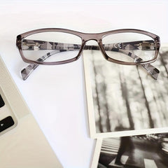 Stylish Pattern Print Light Blocking Reading Glasses for Women UV Protection