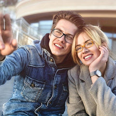 Stylish Pattern Print Light Blocking Reading Glasses for Women UV Protection