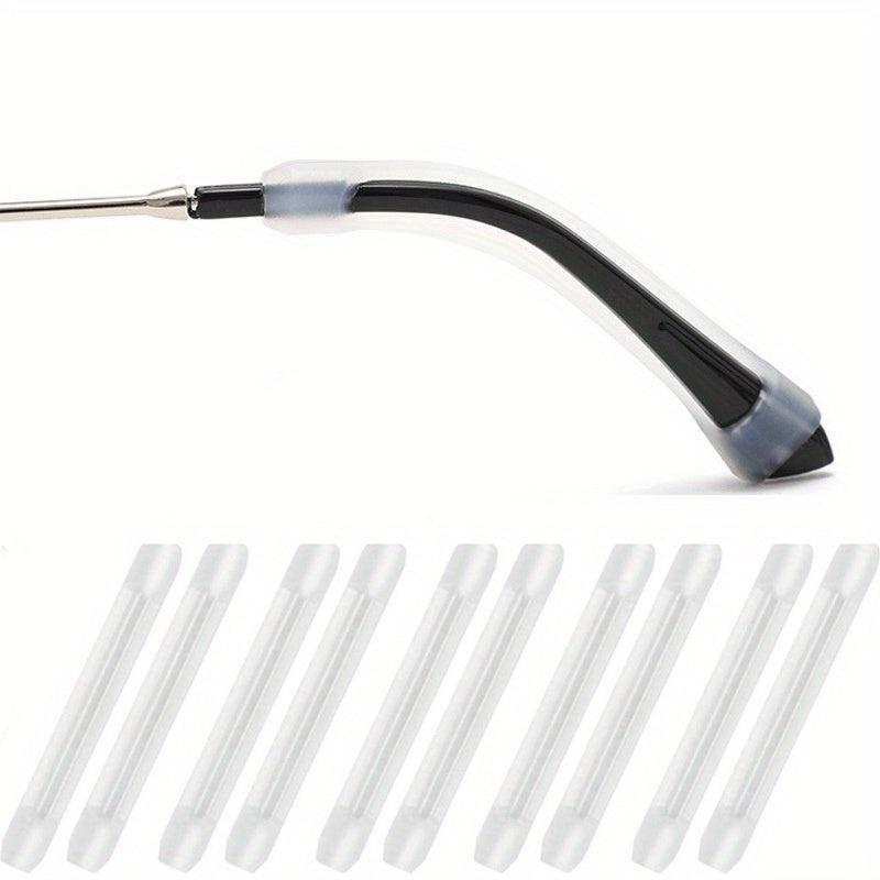 5 Pairs Transparent Silicone Eyeglasses Temple Tips for Glasses Sunglasses