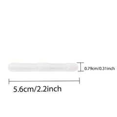 5 Pairs Transparent Silicone Eyeglasses Temple Tips for Glasses Sunglasses