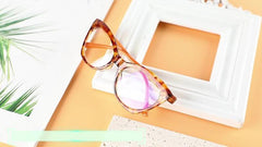 4 Pairs Cat Eye Reading Glasses for Women with Light Blocking Lens