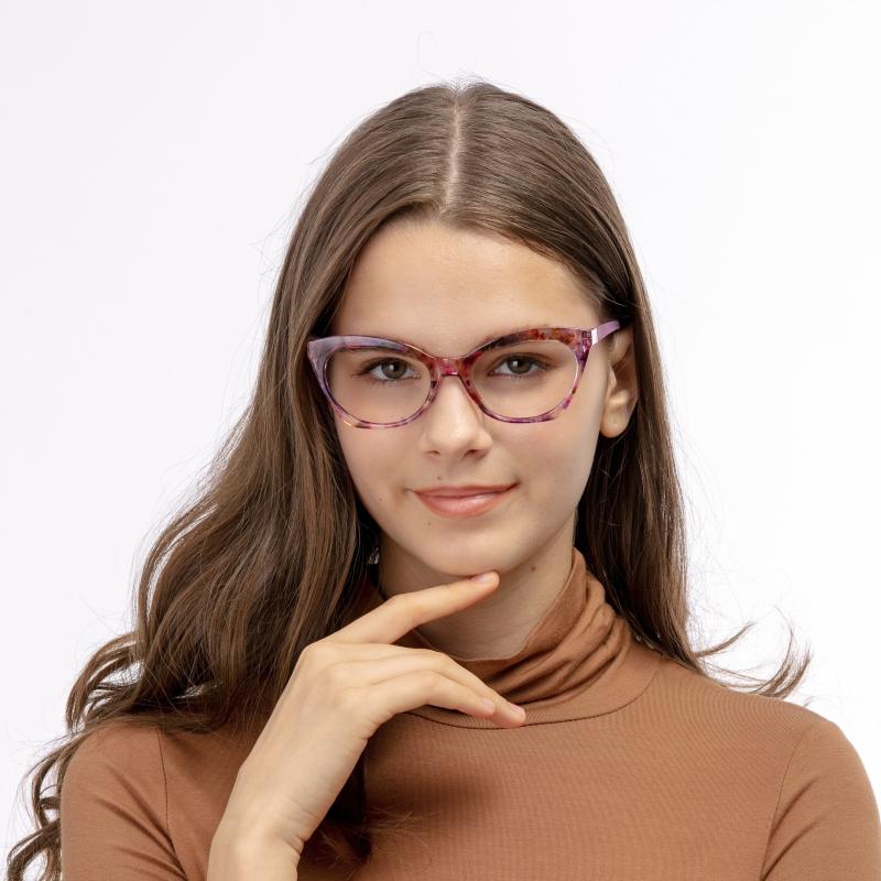 4 Pairs Cat Eye Reading Glasses for Women with Light Blocking Lens