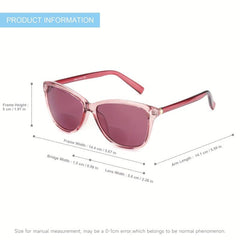 Retro Bifocal Reading Sunglasses For Women UV400 Protection