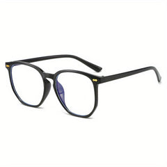 Over Sized Frame Light Blocking PC Temples Colorful Unisex Eyeglasses