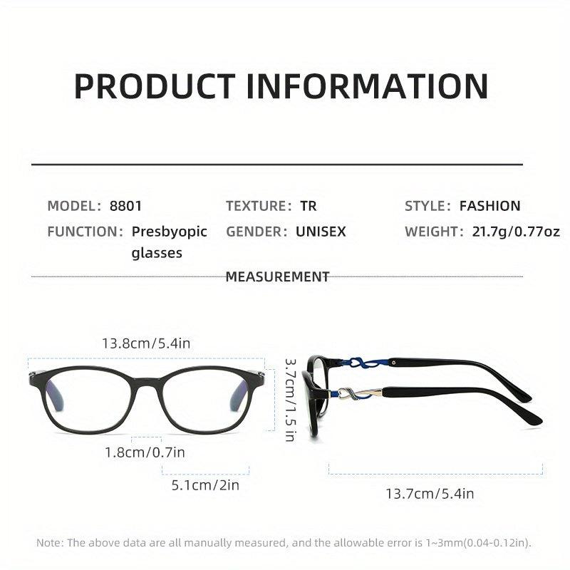 Presbyopia Corrective Eyeglasses +1.0 to +4.0 Reading Glasses