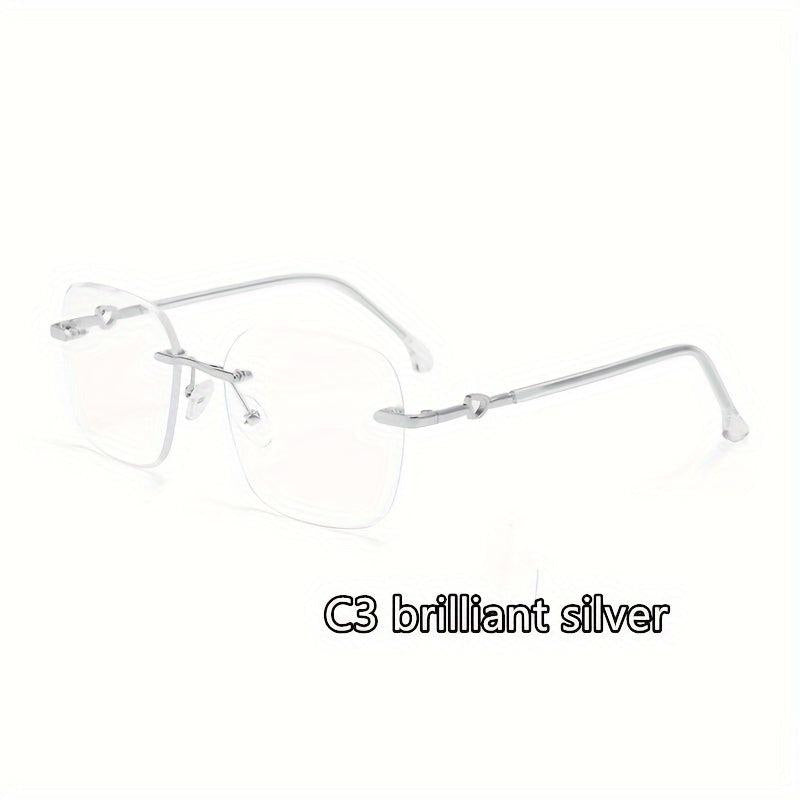 Heart Metal Frameless Anti Glasses for Light Blocking