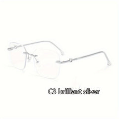 Heart Metal Frameless Anti Glasses for Light Blocking