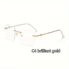 Heart Metal Frameless Anti Glasses for Light Blocking