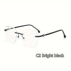 Heart Metal Frameless Anti Glasses for Light Blocking
