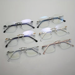 Heart Metal Frameless Anti Glasses for Light Blocking