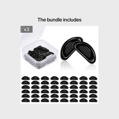 25 Pairs Silicone Eyeglasses Nosepads Soft Adhesive Anti-slip Glasses Pads