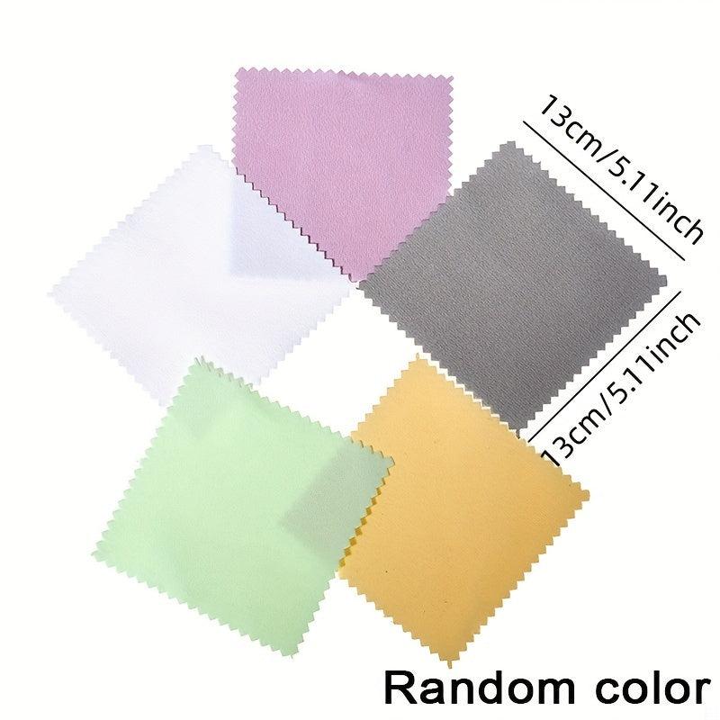 10pcs Microfiber Cleaning Cloth for Glasses Lens Phone Screen Jewelry Care Wipe