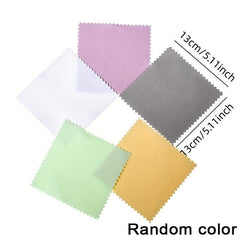 10pcs Microfiber Cleaning Cloth for Glasses Lens Phone Screen Jewelry Care Wipe