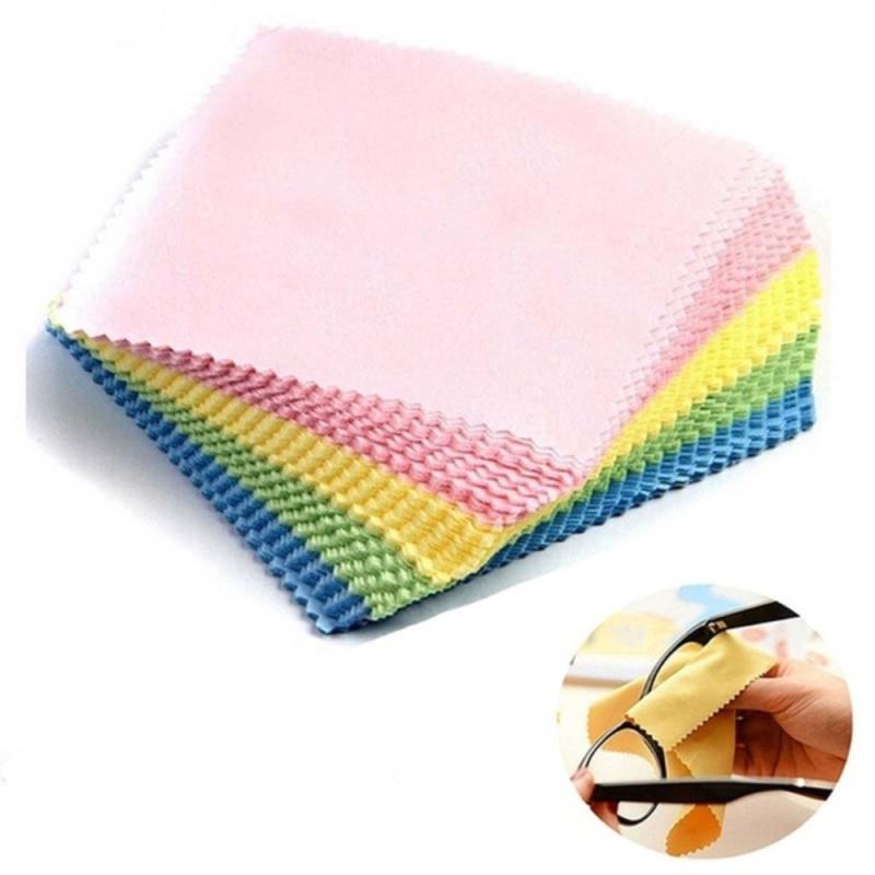 10pcs Microfiber Cleaning Cloth for Glasses Lens Phone Screen Jewelry Care Wipe