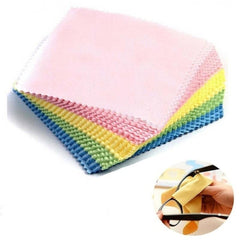 10pcs Microfiber Cleaning Cloth for Glasses Lens Phone Screen Jewelry Care Wipe