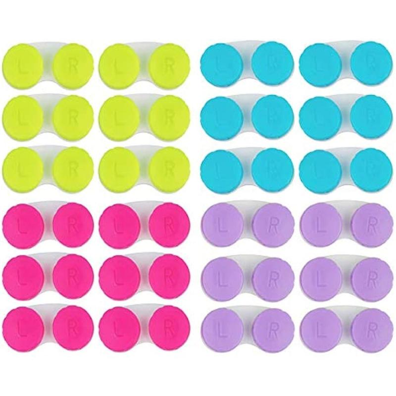 Colorful Lens Case Bulk Box Holder Container Storage Kit