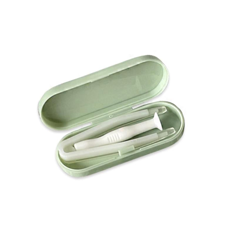 2 in 1 Lens Inserter & Remover Set: Suction Holder, Monthly & Daily Lenses Tool
