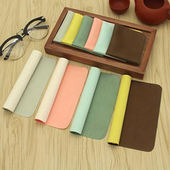 10pcs Microfiber Deer Velvet Glasses Cloth Random Cleaning Cloth