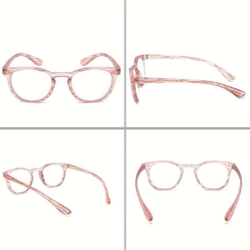 Light Blocking Round Frame Computer Readers Anti Glare UV Ray Eyeglasses