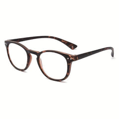 Light Blocking Round Frame Computer Readers Anti Glare UV Ray Eyeglasses