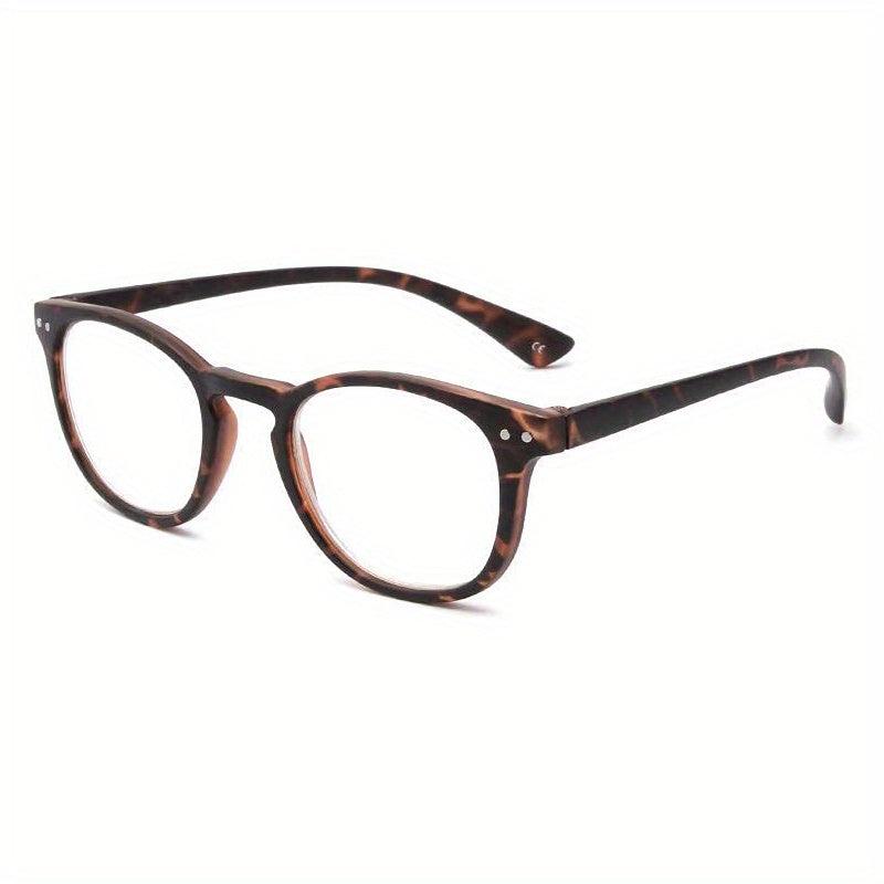 Light Blocking Round Frame Computer Readers Anti Glare UV Ray Eyeglasses