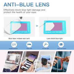 Purple Reading Glasses Light Blocking Glasses Men Women Rectangle Eyewear