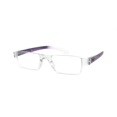 Purple Reading Glasses Light Blocking Glasses Men Women Rectangle Eyewear