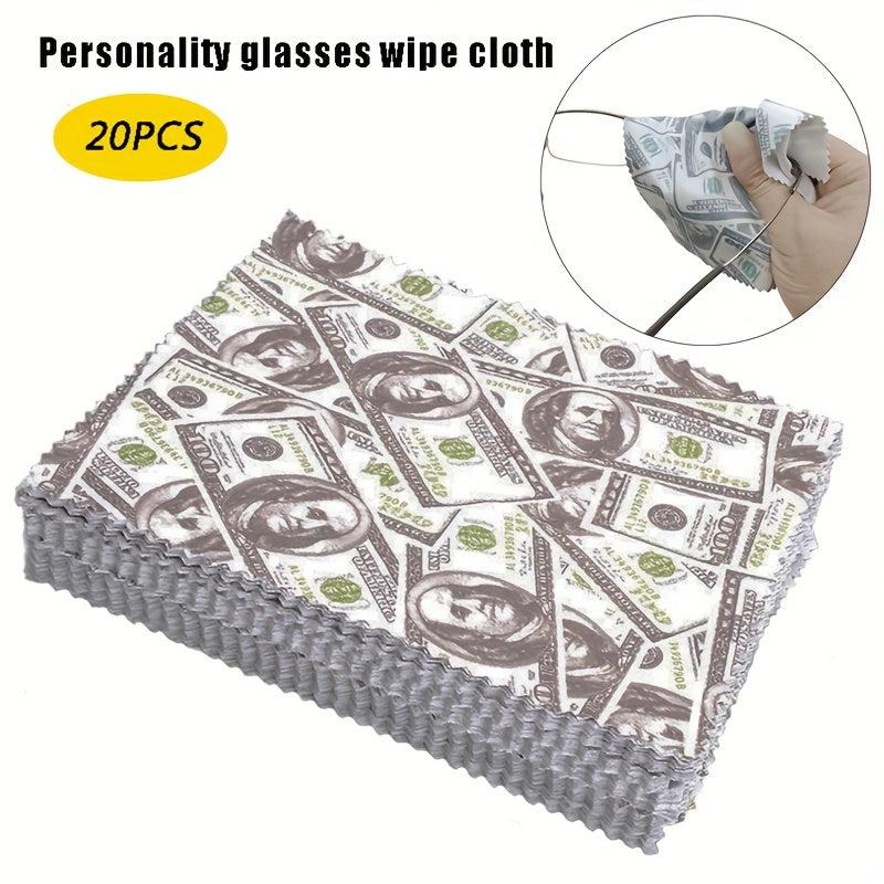 20pcs Glasses Cleaning Cloths For Lenses Cell Phone Screens Jewelry Cleaning