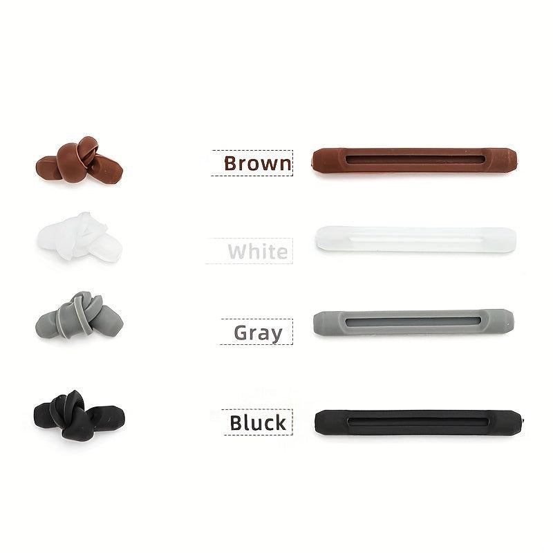 Non Slip Silicone Glasses Legs Sleeve, 4 Pairs