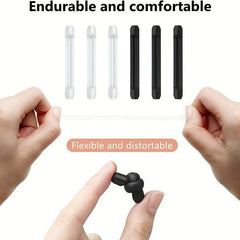 Non Slip Silicone Glasses Legs Sleeve, 4 Pairs