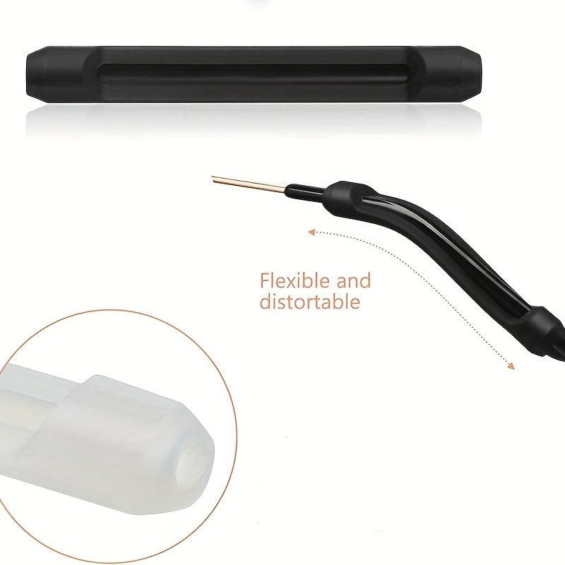 Non Slip Silicone Glasses Legs Sleeve, 4 Pairs