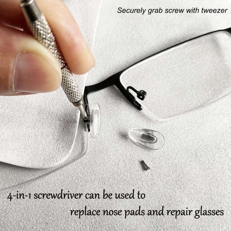 10 Pairs Silicone Nose Pad Covers for Eyeglasses Repair Kit