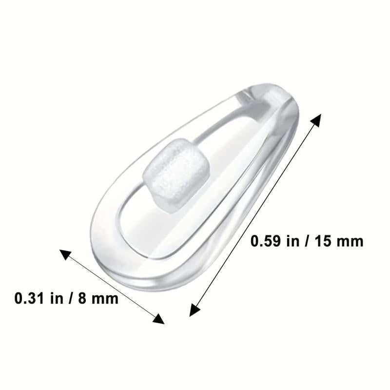 10 Pairs Silicone Nose Pad Covers for Eyeglasses Repair Kit