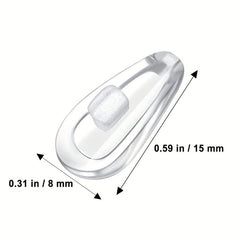 10 Pairs Silicone Nose Pad Covers for Eyeglasses Repair Kit