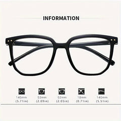 4pcs Light Blocking Glasses Women Square Frame TV Computer Funky Eyeglasses