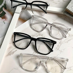 4pcs Light Blocking Glasses Women Square Frame TV Computer Funky Eyeglasses