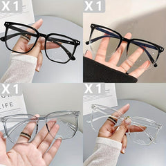 4pcs Light Blocking Glasses Women Square Frame TV Computer Funky Eyeglasses