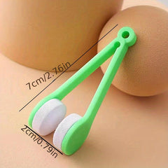 Glasses Cleaning Brush Clip Eyeglass Cleaner Tool Portable Mirror Cloth
