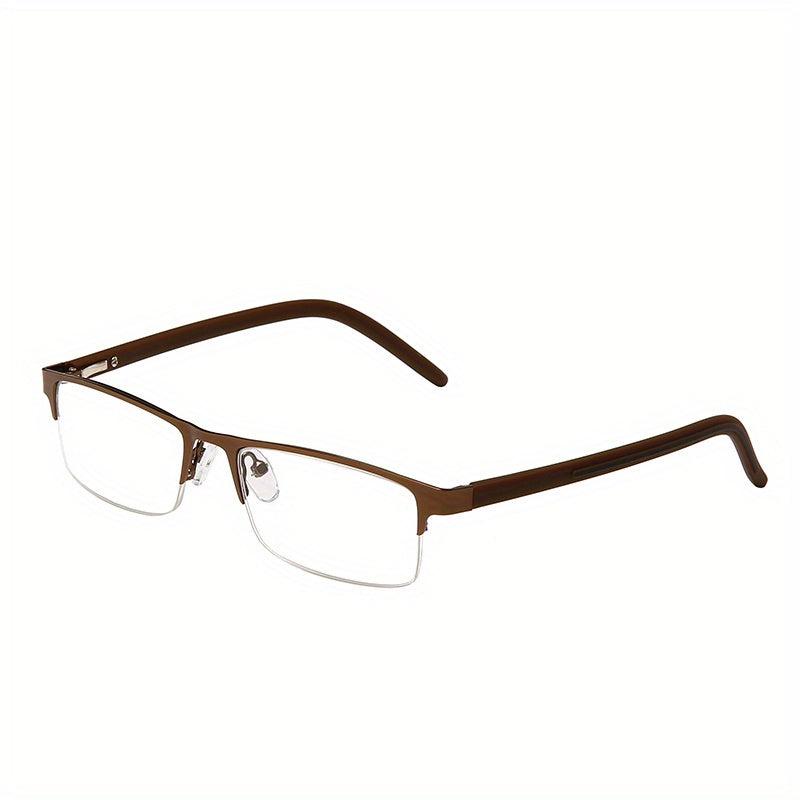 Rectangle Frame Spring Hinge Reading Glasses for Men Women