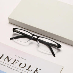 Rectangle Frame Spring Hinge Reading Glasses for Men Women