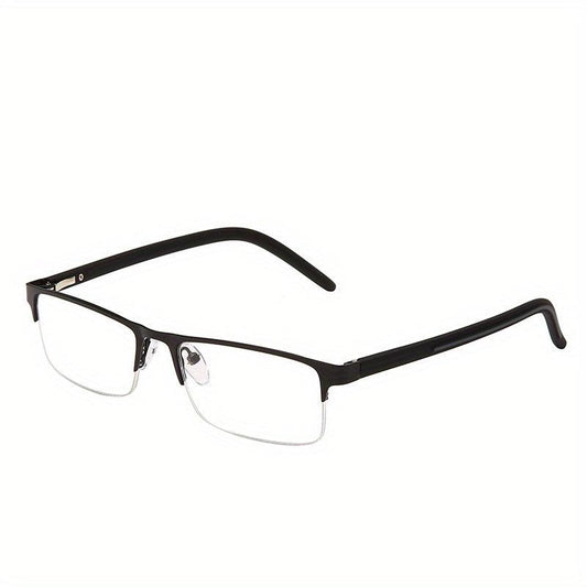 Rectangle Frame Spring Hinge Reading Glasses for Men Women