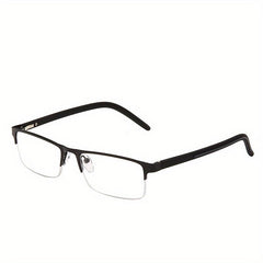 Rectangle Frame Spring Hinge Reading Glasses for Men Women