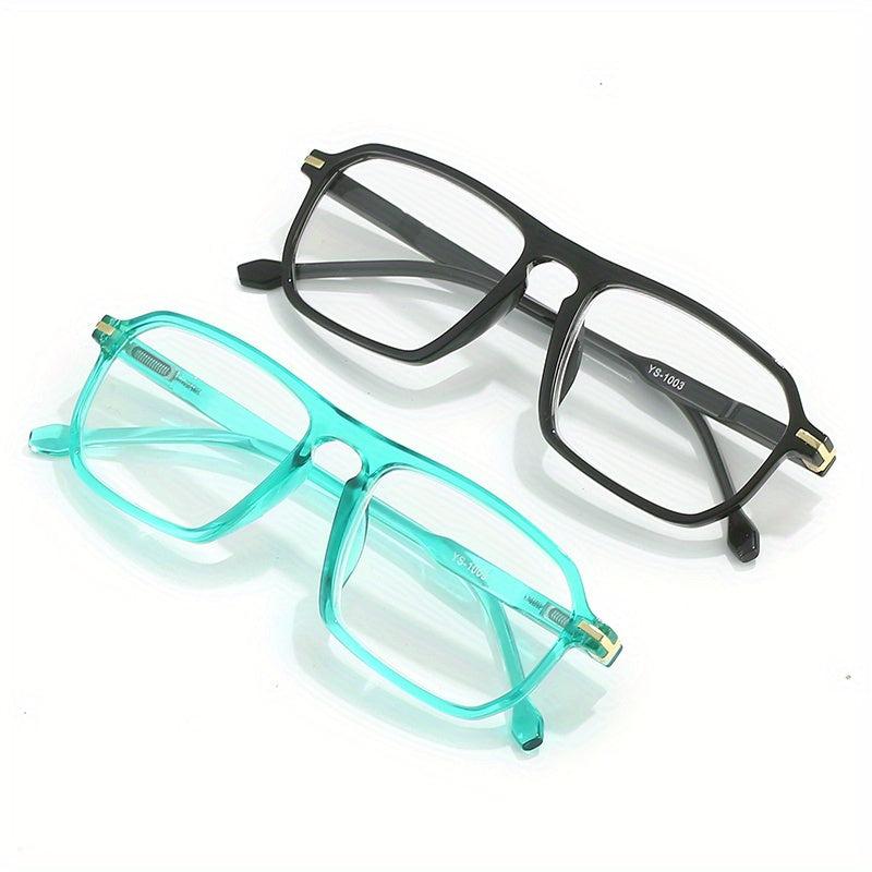 Colorful Squared Frame Reading Glasses Presbyopia Unisex Men Women 1.0-4.0 Power