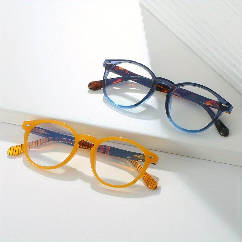 5PCS Round Frame PC Temples Colorful Spring Hinges Corrective Eyeglasses